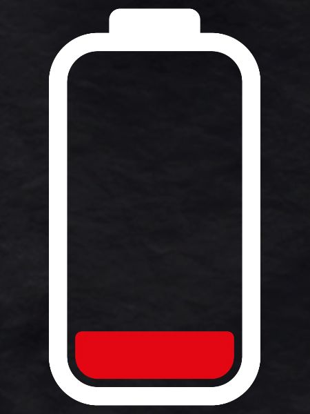LOW BATTERY - White