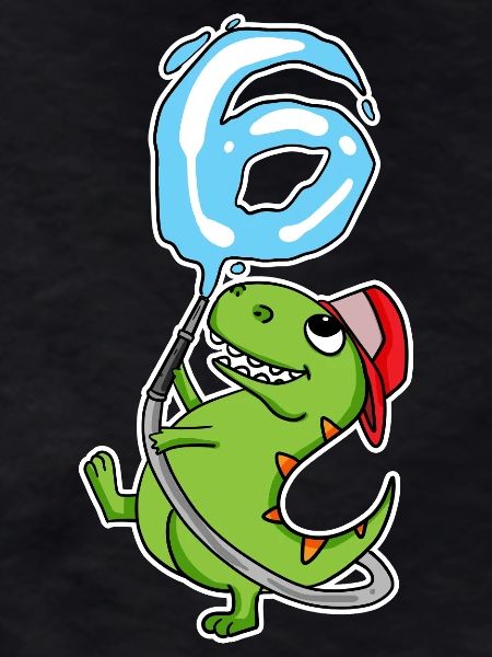 6th Birthday Dinosaur