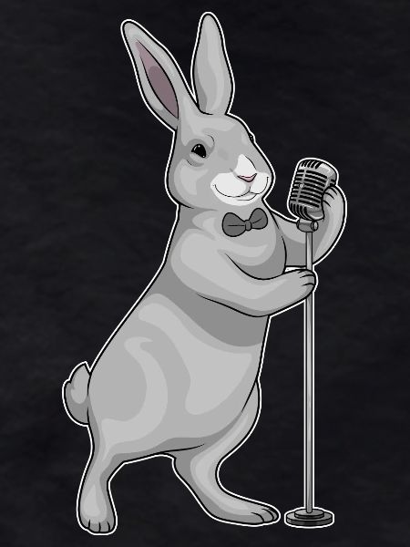 Bunny Singer Microphone Singing