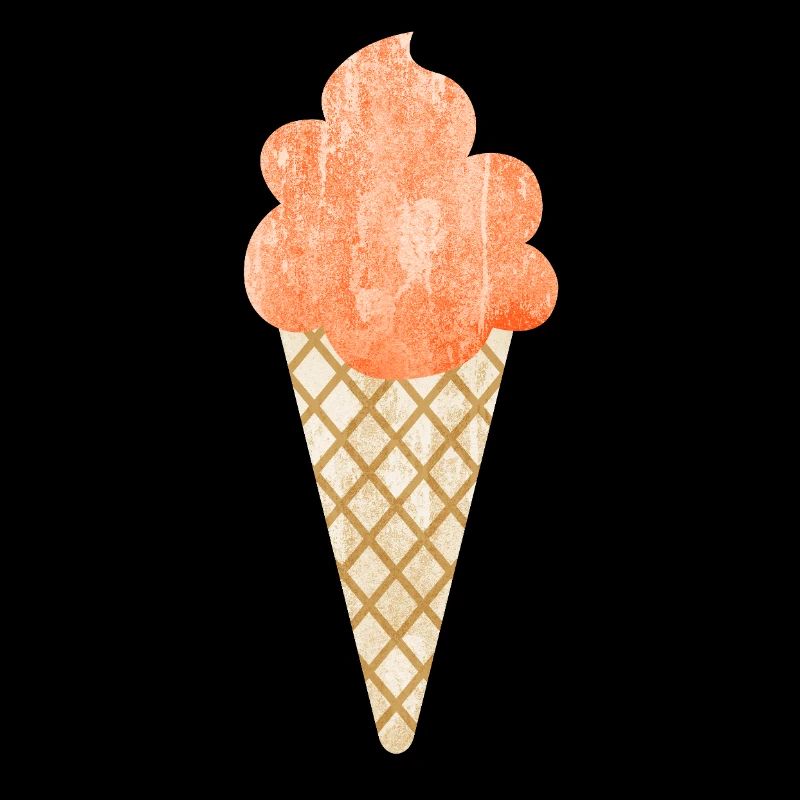 Crème glacée Gaufre d’été Crème glacée molle Crème glacée Sucré fruité