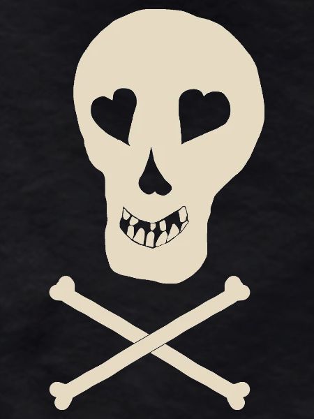 Skull with bones