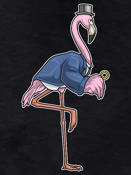 Flamingo Groom Wedding Ring Wedding