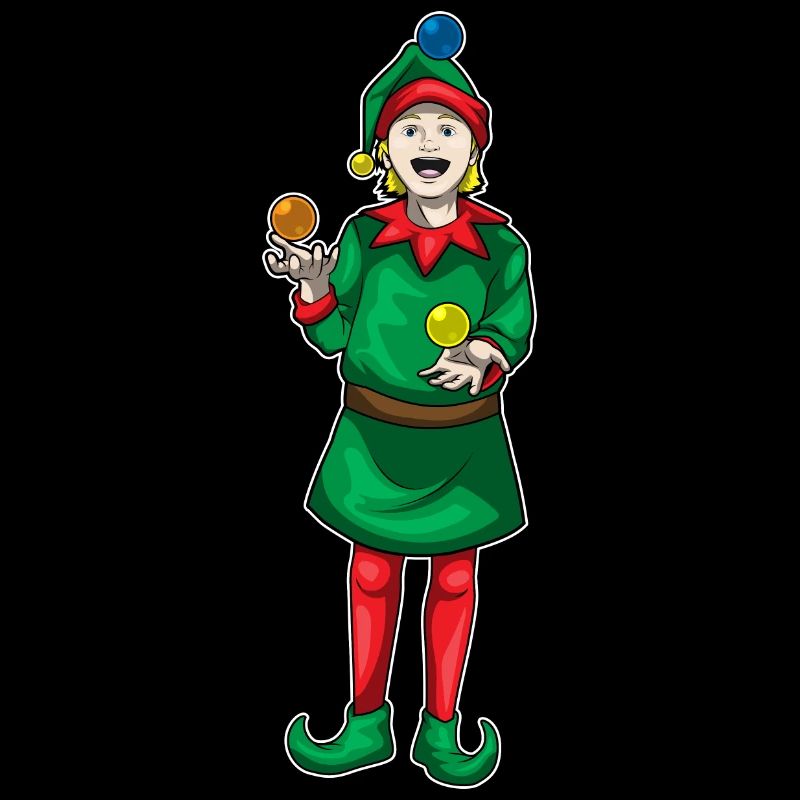 Jongleur de Noël elfique