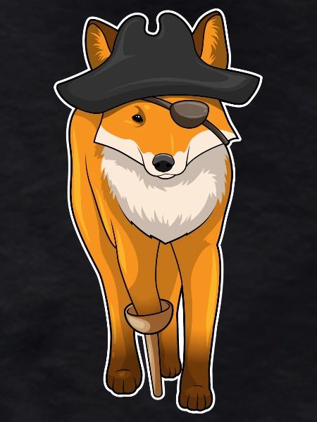 Fuchs Pirat Augenklappe