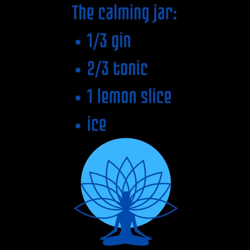 Calming Jar Blue - an ironic and fun print