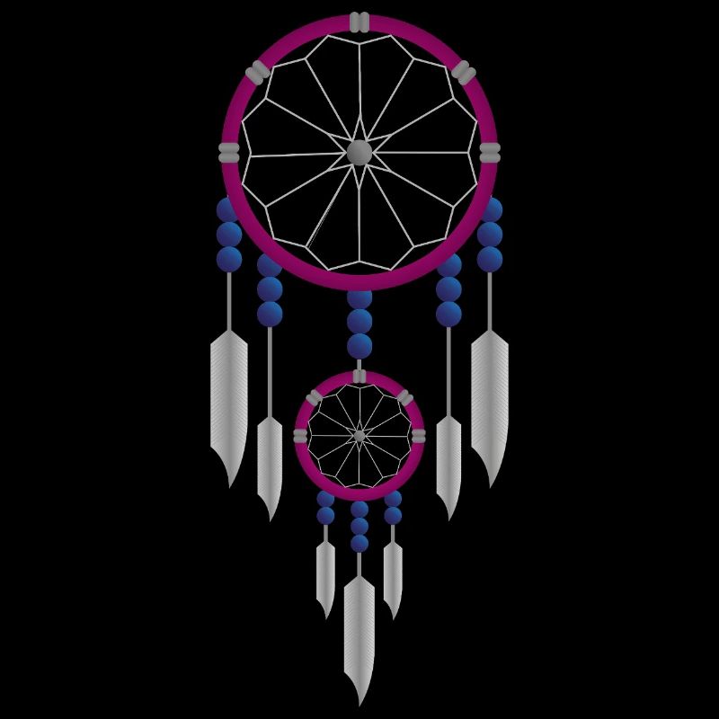 Lila-blauer Traumfänger