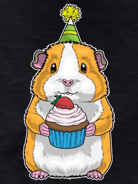 Guinea Pig Birthday Cupcake