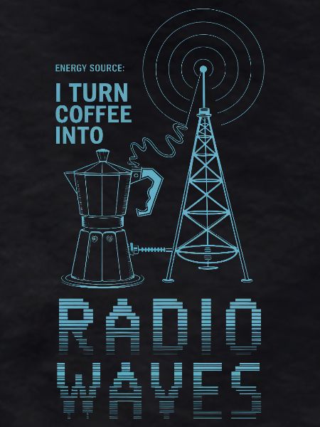 Coffee into Radio Waves