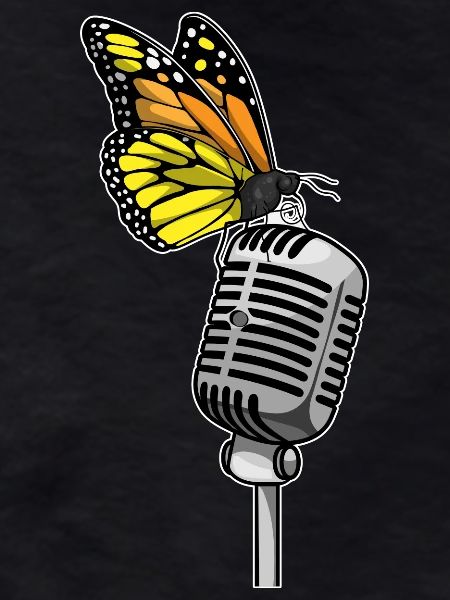 Butterfly Singer Microphone Singing