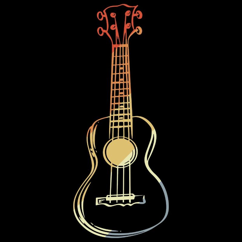 Ukulele Skizze Retro Style