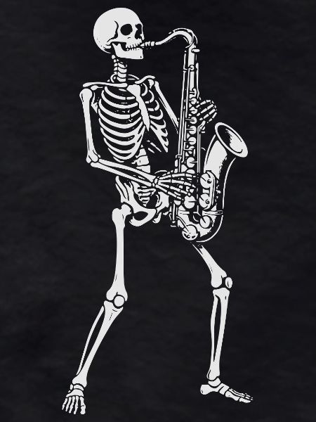 Skeleton Saxophonist gift