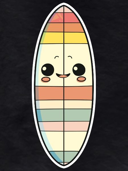 Surfboard Comic Style
