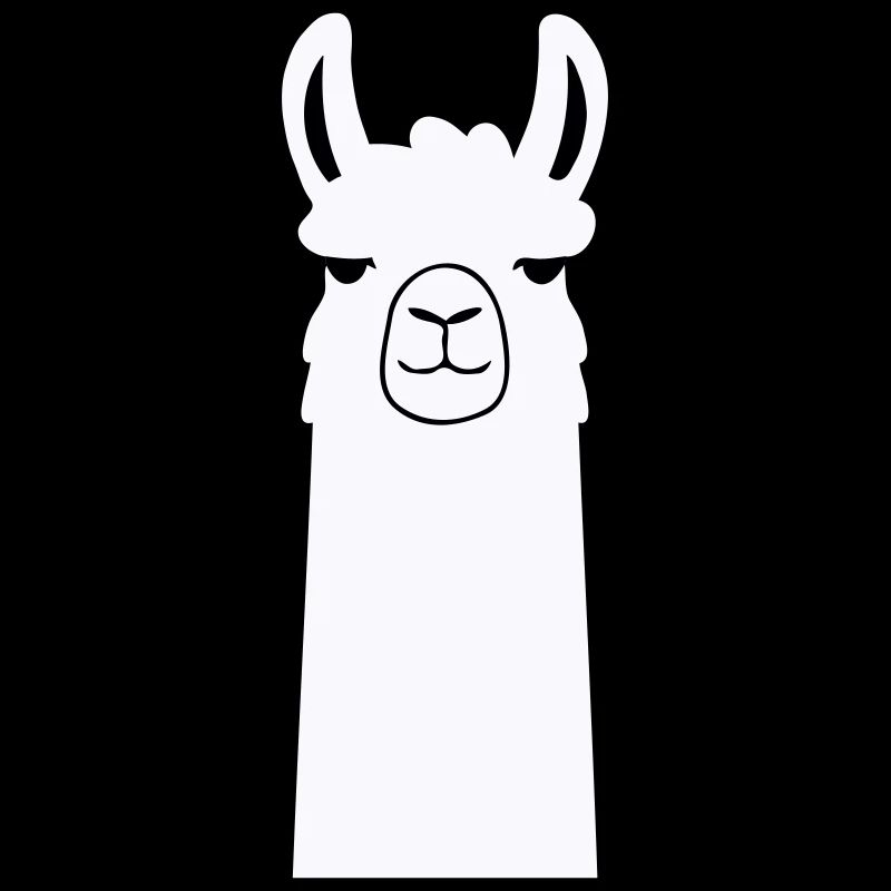 Adorable lama de dessin animé