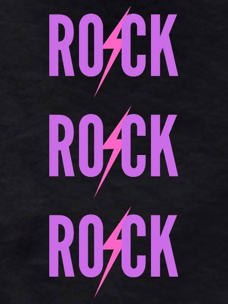 ROCK Three Purple Logos