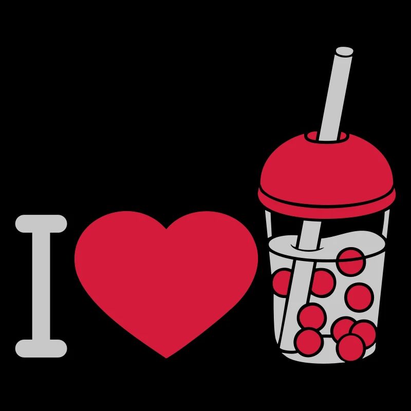 Cœur amour Bubble Tea