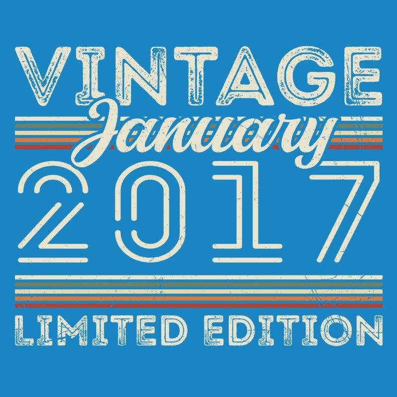 Janvier 2017 Millésime 2017 - Anniversaire Janvier 2017
