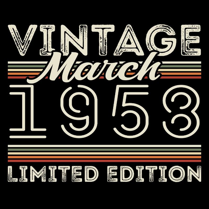 Mars 1958 Millésime 1958 Cadeau d’anniversaire Mars