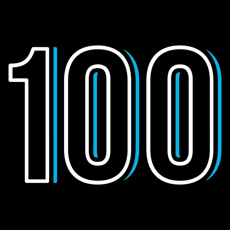 Nummer 100 - Einhundert - Hundert