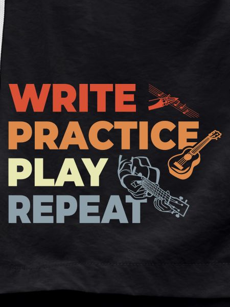 Ukulele Quote Retro Style