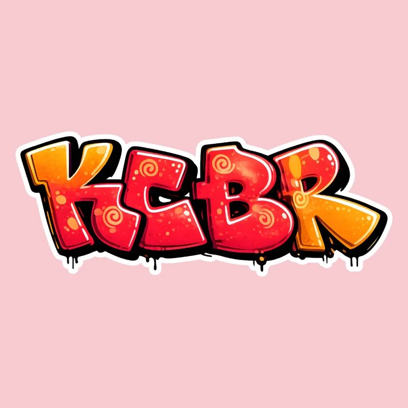 Conception de graffiti Burst KCBR