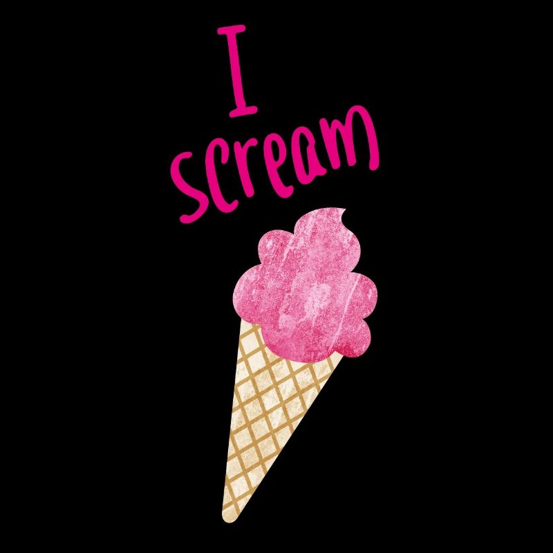 I scream Icecream Eiscreme Eis Fan coole Sprüche