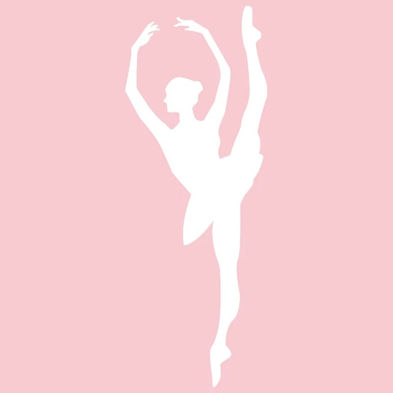 Minimalist Ballet Dancer Silhouette