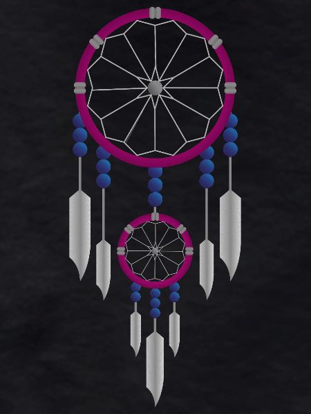 Lila-blauer Traumfänger
