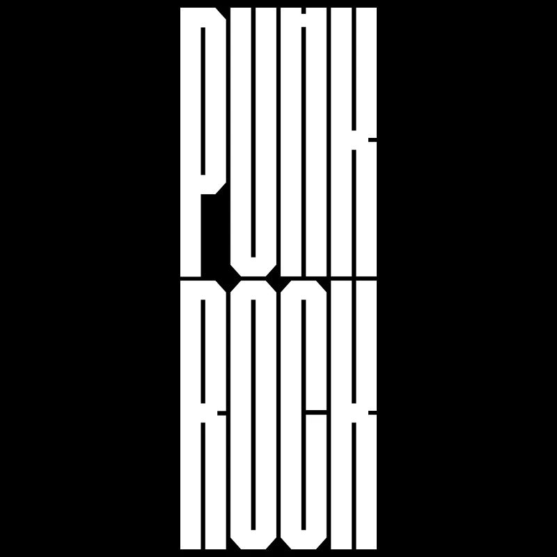 Typographie du bloc punk rock