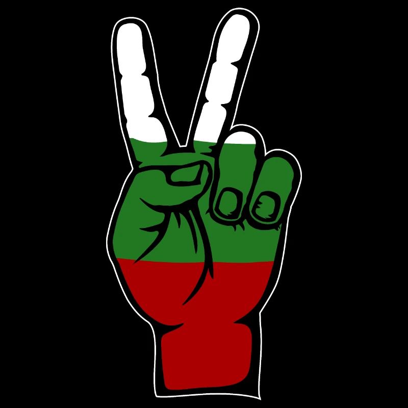 Bulgarien Flagge Frieden Victory Symbol