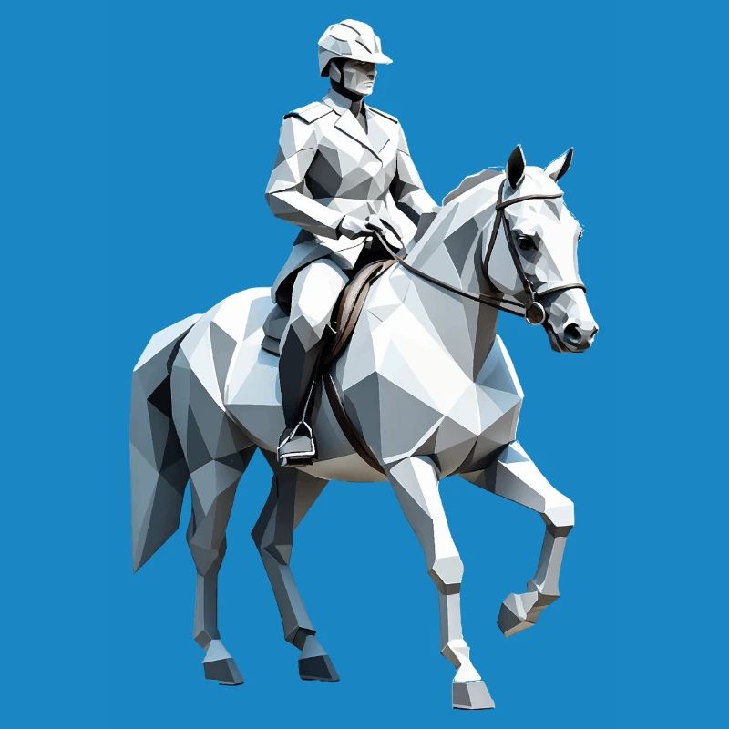 Cavalier Low Poly - Ballet Design