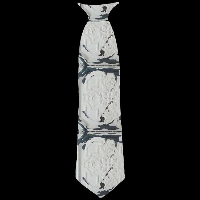 Style de maculage de motif de cravate grise - Imprimé
