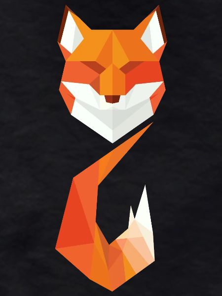 Moderner geometrischer Fuchs
