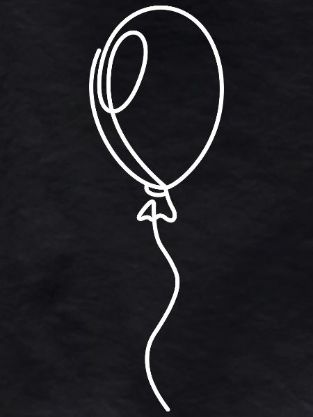 Balloon Sketch with String – Motif