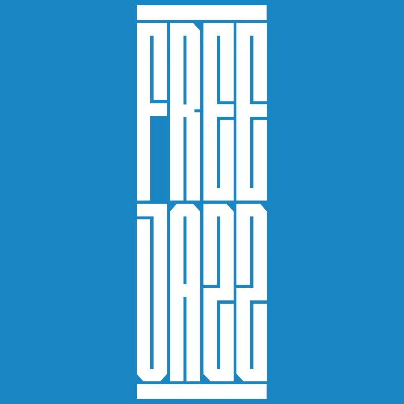 Conception typographique de jazz libre. Cadeau idéal pour le moderne