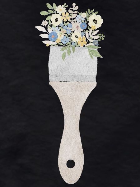 Pinsel-Blumenstrauß