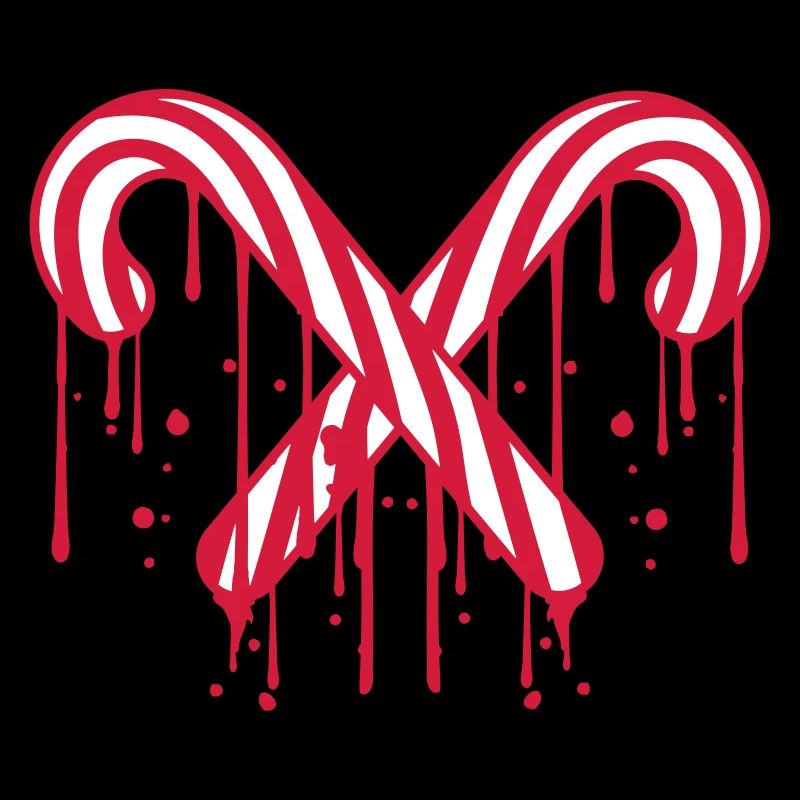 2 graffiti drops melt stamp candy cane