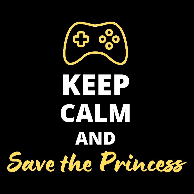 Keep Calm and Save the Princess - Héros du Gaming