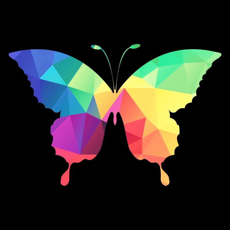 Bunter Schmetterling