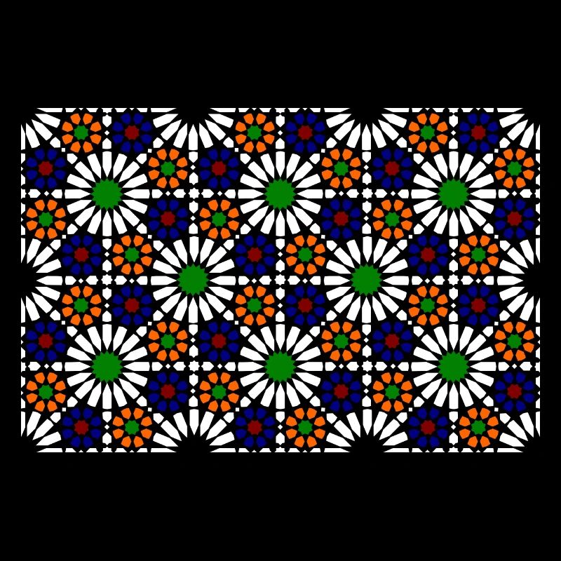 Maurisches Mosaik (dunkel)