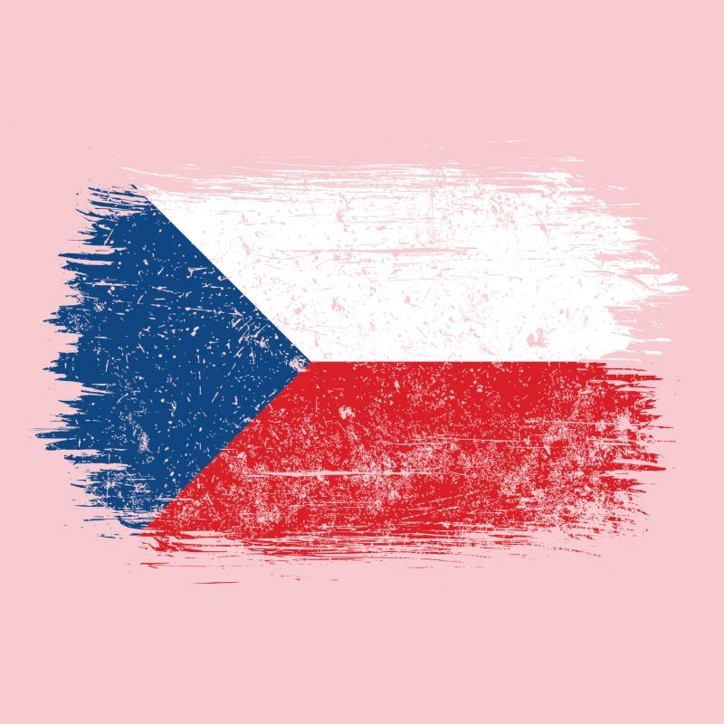 Coup de pinceau Drapeau tchèque
