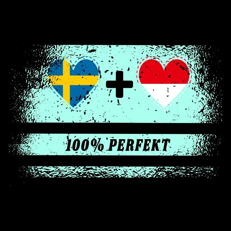 Indonesien und Schweden 100% perfekt / Geschenk