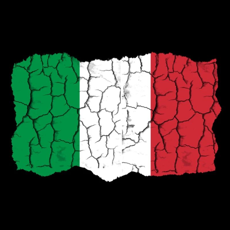 Conception du drapeau de l’Italie Style grunge
