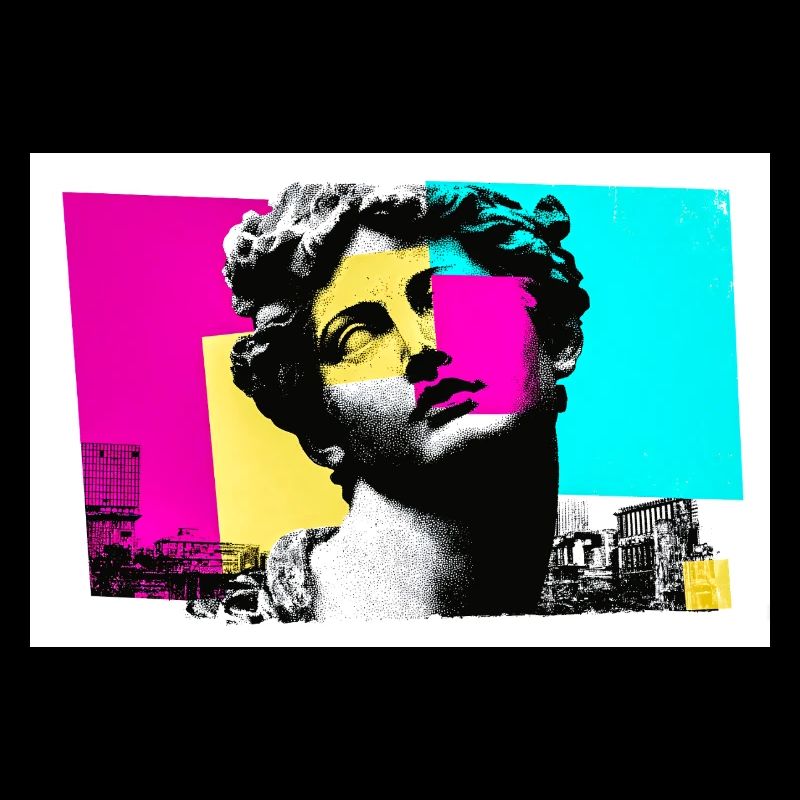 Sculpture Classique en Style Pop Art Urbain
