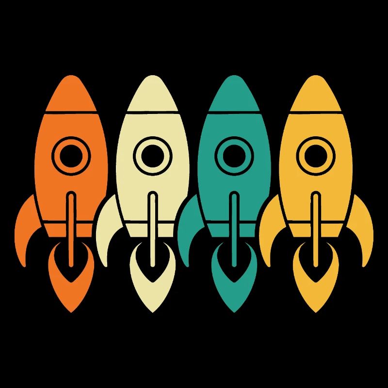 Vintage Rockets Space Exploration Engineer Gift