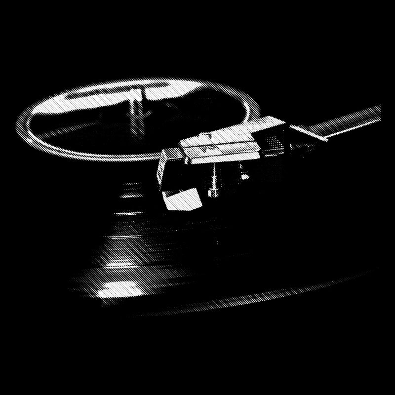 Platine Vinyles Graphique, Passionné de Musique