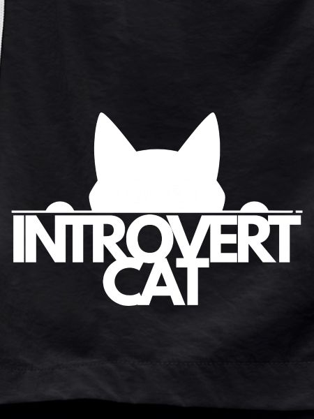 introvert Cat Silhouette