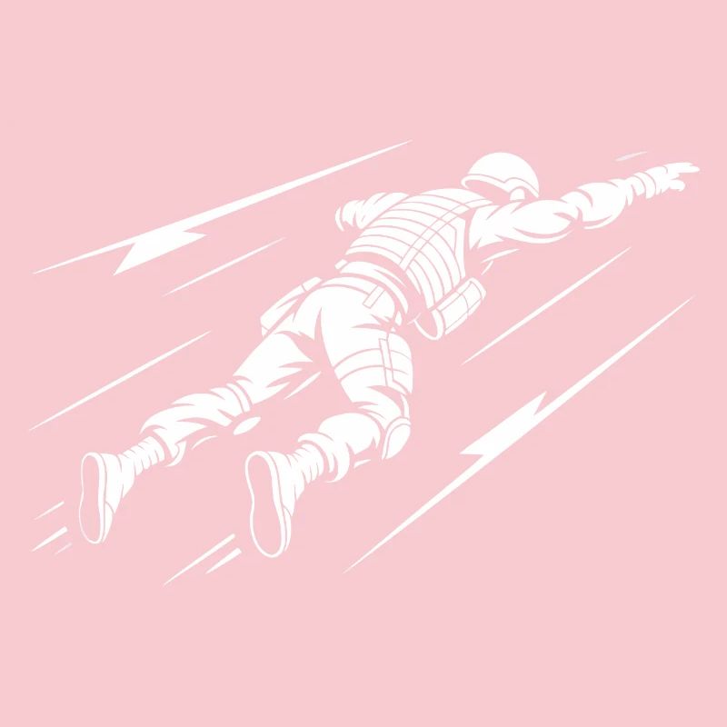 Astronaute en vol dans l'espace