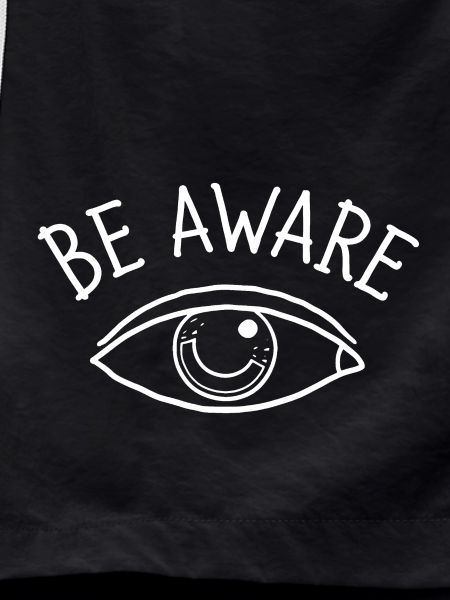 Be Aware White Eye Design