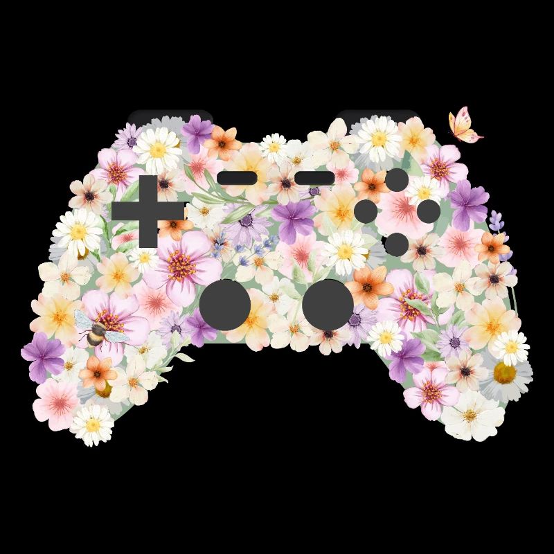 Floral Gamepad: Blütenkunst Controller