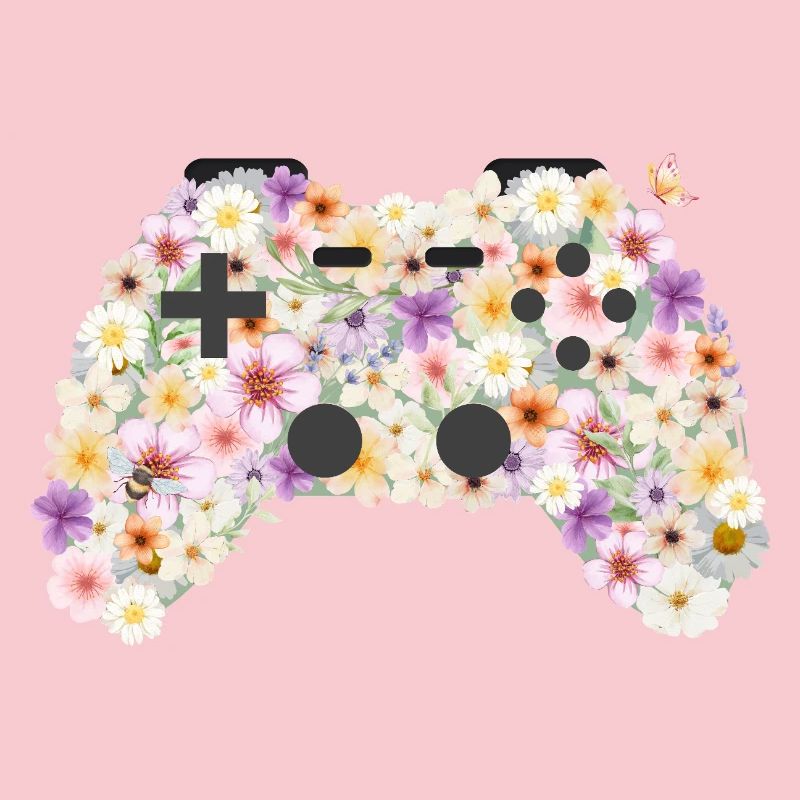 Floral Gamepad: Blütenkunst Controller